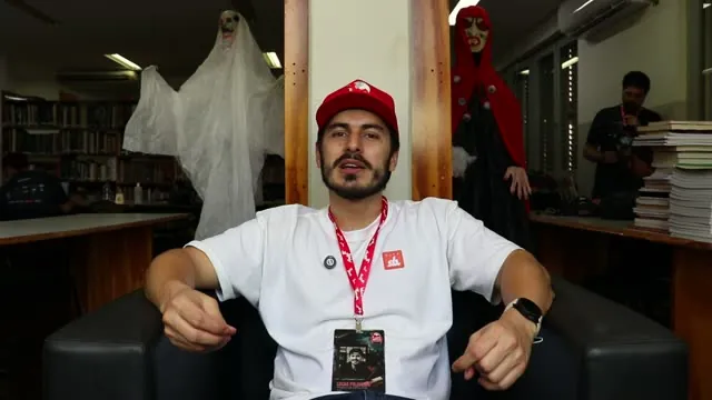 Quadro da entrevista com Lucas Pelegrino