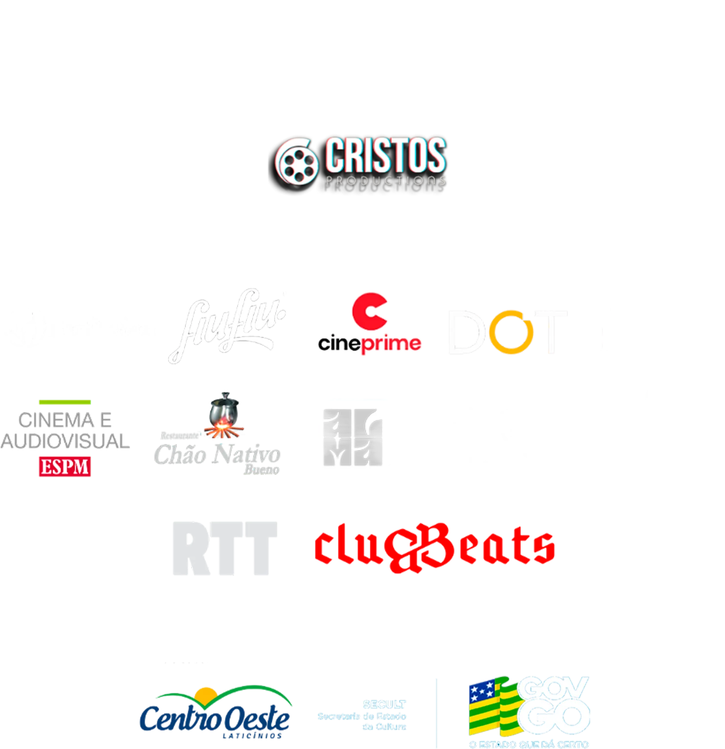 Este projeto é realizado com recursos do Programa Goyazes do Governo de Goiás, por meio da Secretaria de Estado de Cultura. Produção: Cristos Productions. Apoio: FantLatam, Fiufiu, Cineprime, DOT, Casa Pomar, Cinema e Audiovisual ESPM, Restaurante Chão Nativo Bueno, TAU, Old Monkey Cervejaria, RTT e ClugBeats. Patrocínio: Centro Oeste Laticínios. Fomento cultural: Programa Goyazes, Secretaria de Estado da Cultura e Governo de Goiás.
