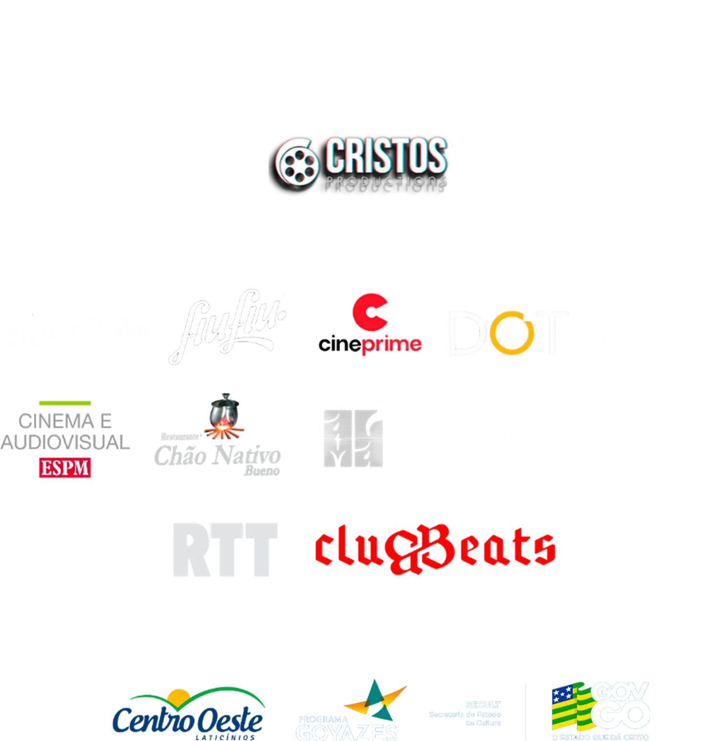 Este projeto é realizado com recursos do Programa Goyazes do Governo de Goiás, por meio da Secretaria de Estado de Cultura. Produção: Cristos Productions. Apoio: FantLatam, Fiufiu, Cineprime, DOT, Casa Pomar, Cinema e Audiovisual ESPM, Restaurante Chão Nativo Bueno, TAU, Old Monkey Cervejaria, RTT e ClugBeats. Patrocínio: Centro Oeste Laticínios. Fomento cultural: Programa Goyazes, Secretaria de Estado da Cultura e Governo de Goiás.